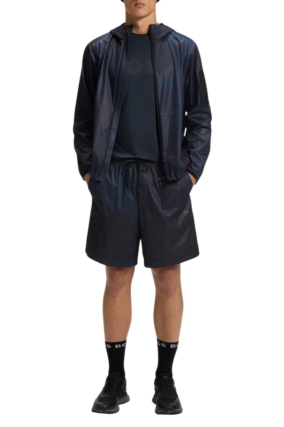 Шорты с логотипом|Основной цвет:Синий Мужской BOSS Шорты с логотипом (цвет ), артикул 50547493 | Фото 2