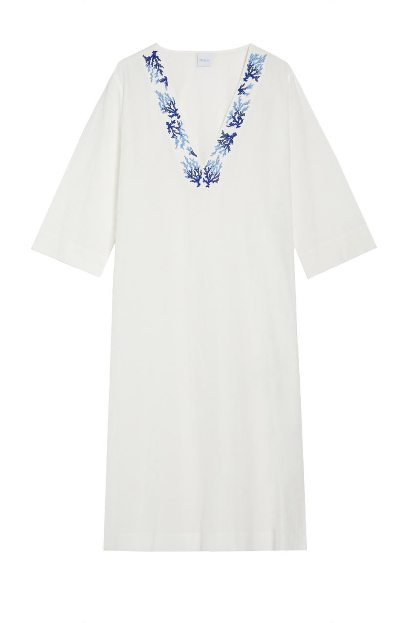 Платье ORIONE прямого кроя с рукавами 3/4|Основной цвет:Белый|Артикул:32210428 | Фото 1
