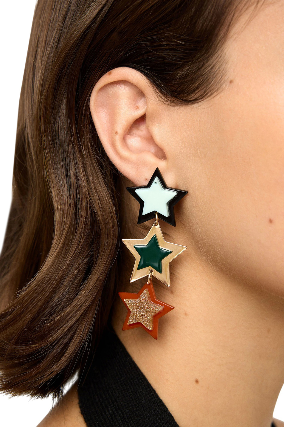 Женский Parfois Серьги с разноцветными звёздами (цвет ), артикул 244175 | Фото 3