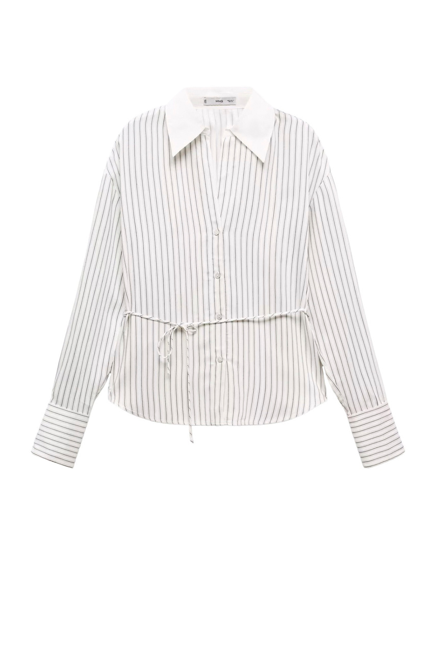 Рубашка RAYU в полоску|Основной цвет:Белый|Артикул:67074063 | Фото 1