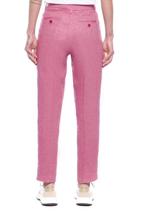 Weekend Max Mara Брюки MANNA из чистого льна ( цвет), артикул 51310411 | Фото 4