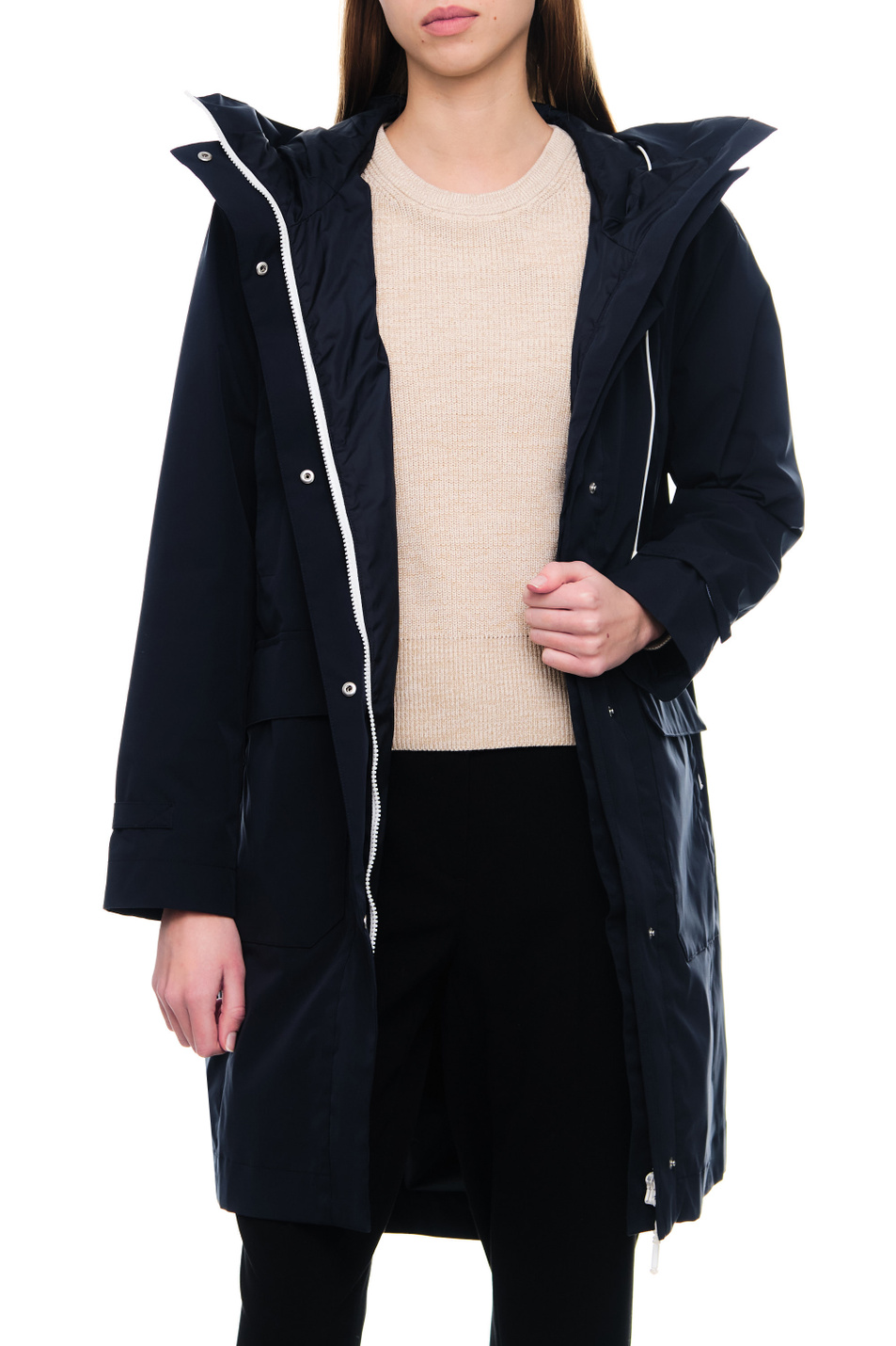 Женский Gerry Weber Куртка на молнии с капюшоном (цвет ), артикул 150207-31148 | Фото 5