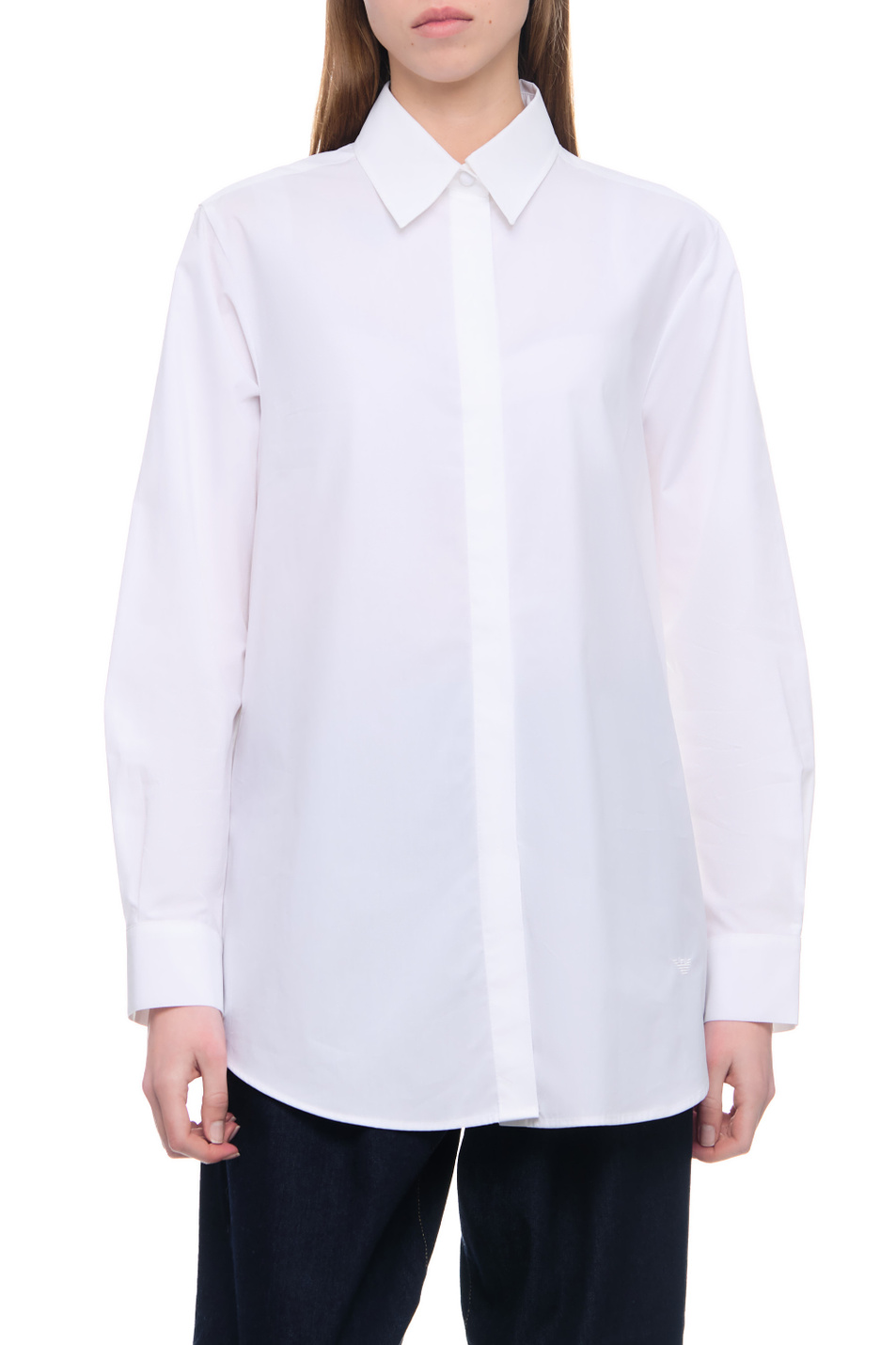 Женский Emporio Armani Рубашка из натурального хлопка (цвет ), артикул 3R2C74-2N0FZ | Фото 3