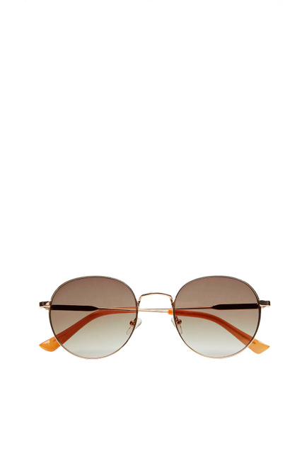 Солнцезащитные очки BROOKLYN в металлической оправе|Основной цвет:Золотой|Артикул:27050448 | Фото 2