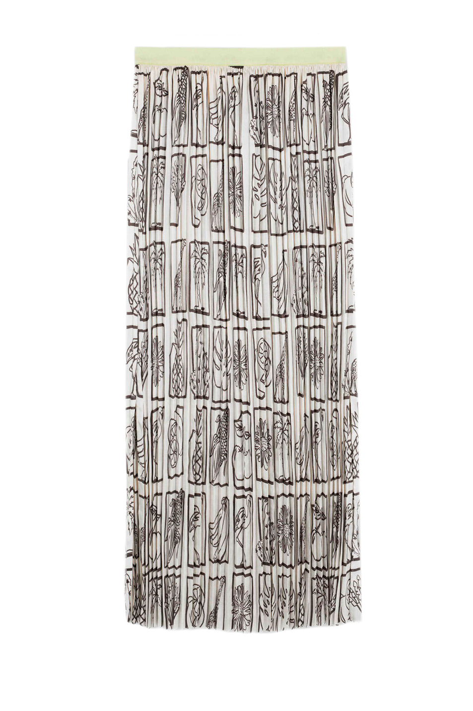 Parfois Юбка со складками и принтом (цвет ), артикул 189542 | Фото 1