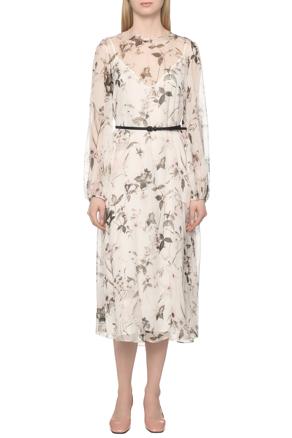 Платье MSTCAMPO с принтом|Основной цвет:Белый Женский Max Mara Платье MSTCAMPO с принтом (цвет ), артикул 2616231025 | Фото 4