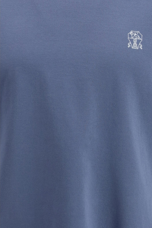 Мужской Brunello Cucinelli Футболка с логотипом (цвет ), артикул M0B138440 | Фото 4