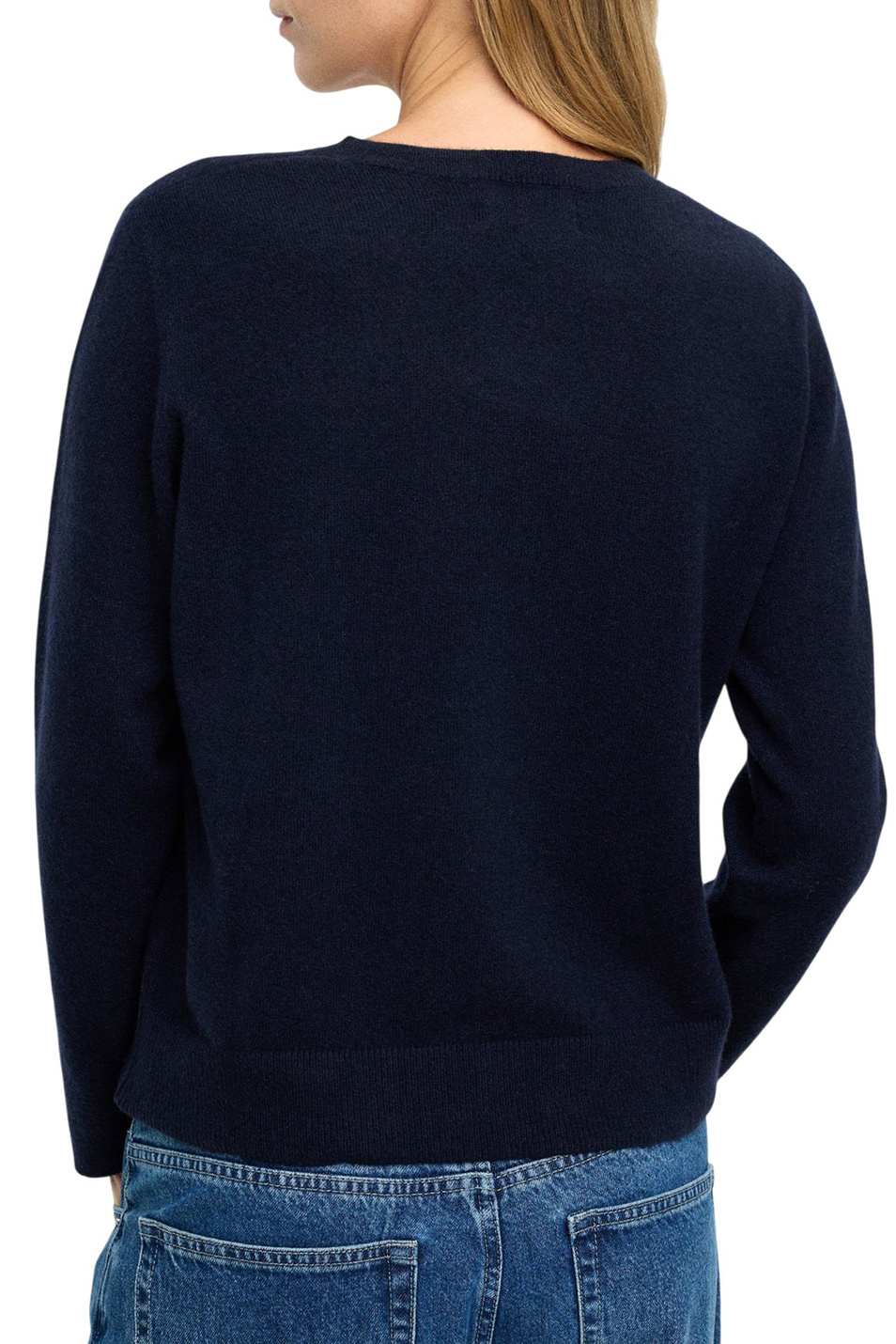 Пуловер из кашемира|Основной цвет:Синий Женский Parfois Пуловер из кашемира (цвет ), артикул 239696 | Фото 4