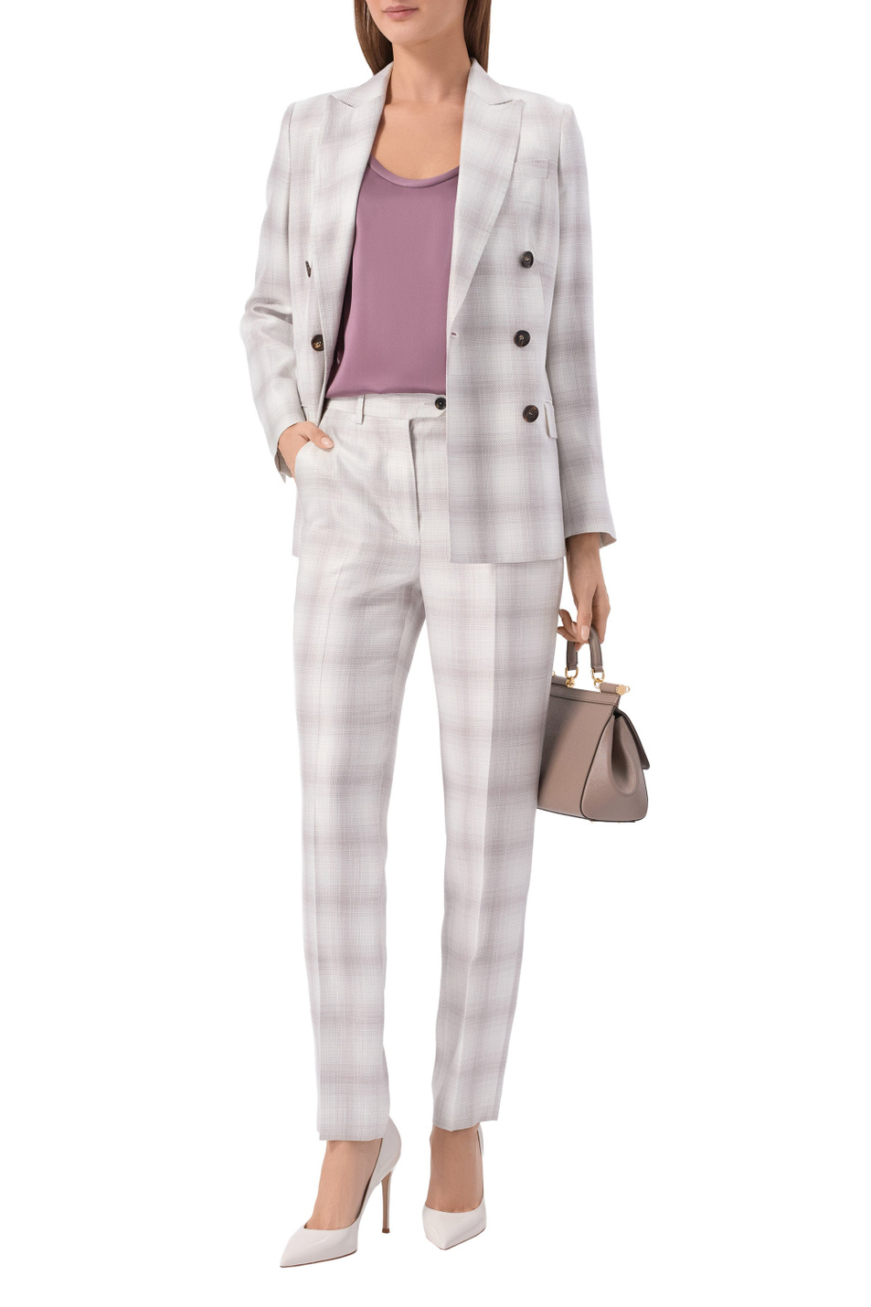 Женский Kiton Жакет из вискозы в клетку (цвет ), артикул D46523K0922G08005 | Фото 2