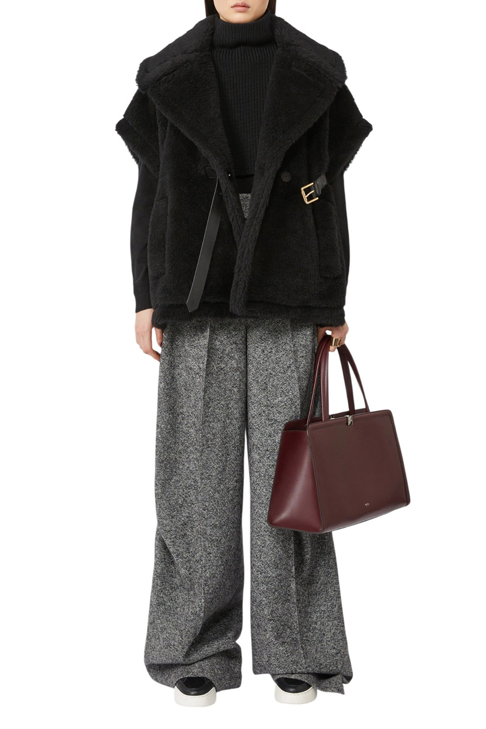 Женский Max Mara Жилет NEWABAVO1 из смесовой пряжи альпаки (цвет ), артикул 2524736152 | Фото 2