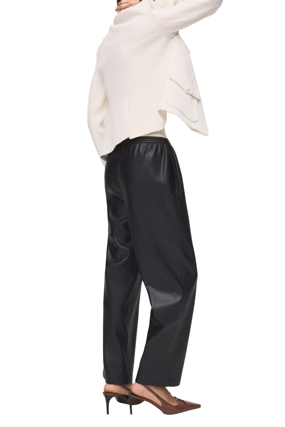 Женский Mango Брюки APPLE из искусственной кожи (цвет ), артикул 17075974 | Фото 4