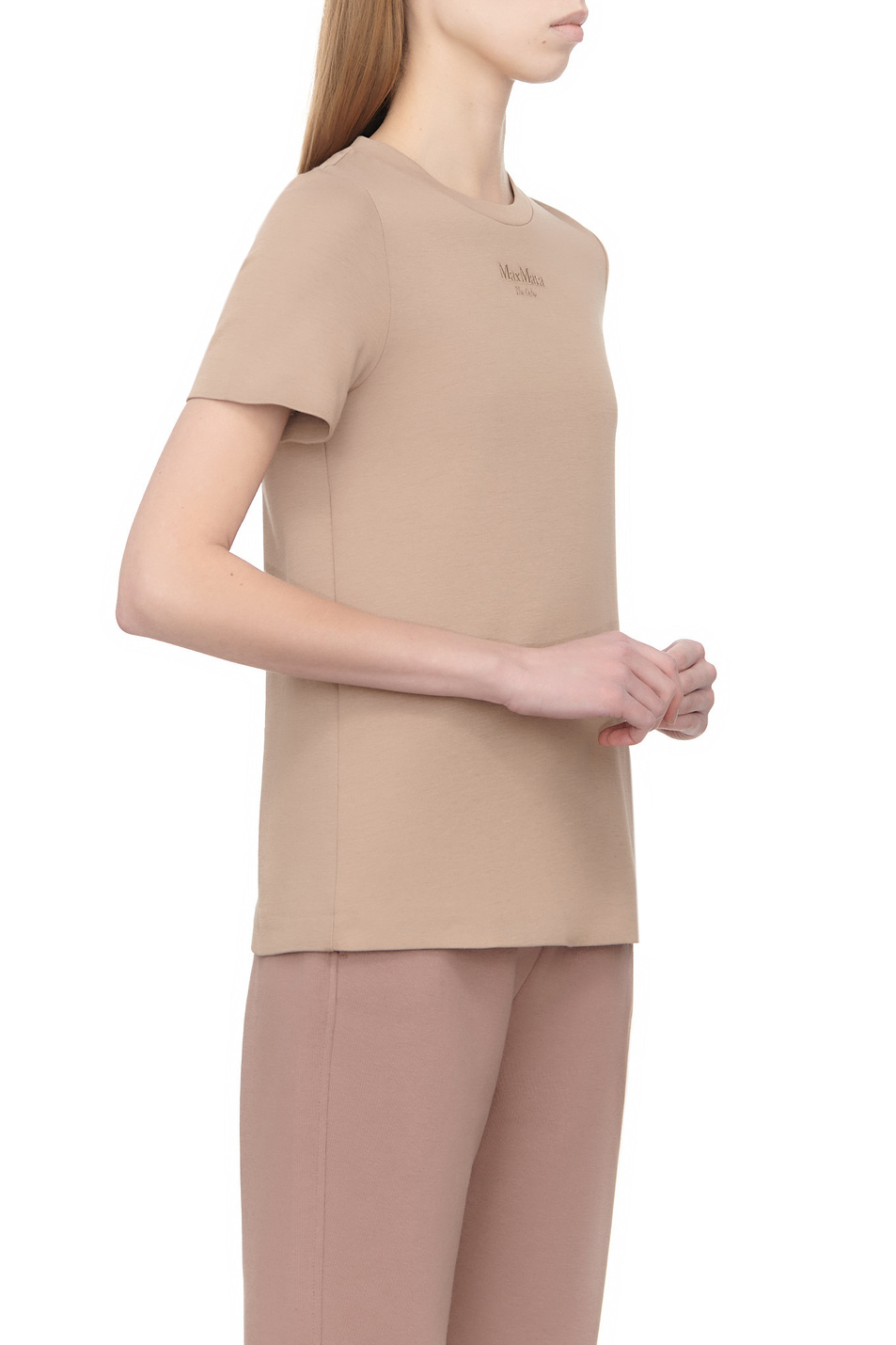 Женский Max Mara Футболка RUBENS из смесового хлопка (цвет ), артикул 2399760133 | Фото 3