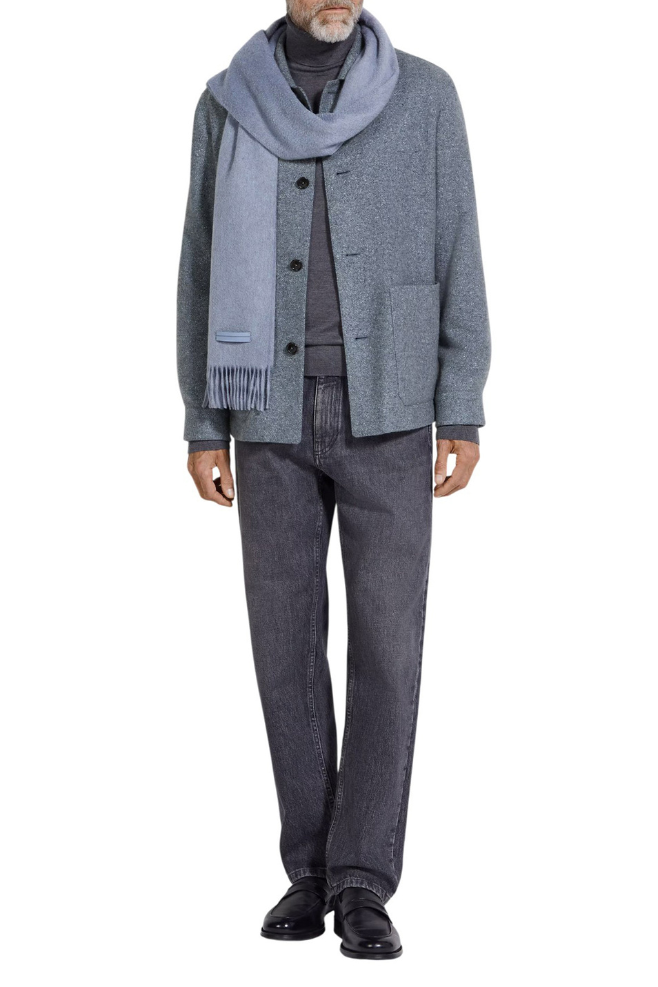 Мужской Zegna Пиджак из шелка и кашемира (цвет ), артикул 259C52A2-1DHAQ0-7R | Фото 2
