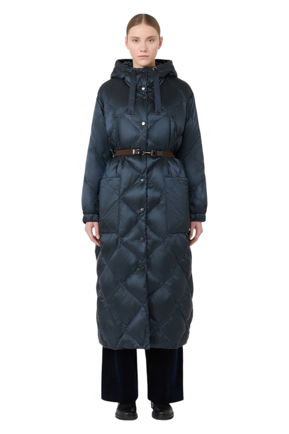 Пальто ABETE стеганое|Основной цвет:Синий Женский Max Mara Пальто ABETE стеганое (цвет ), артикул 2629496125 | Фото 3