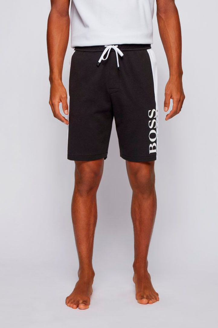 BOSS Спортивные шорты Jacquard из смесового хлопка двойной вязки (цвет ), артикул 50451553 | Фото 3