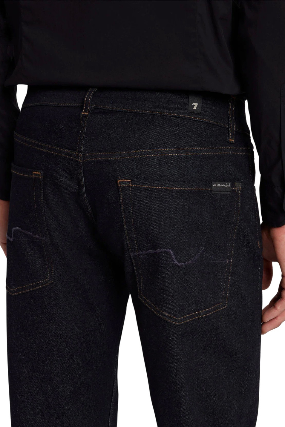 Мужской 7 for all Mankind Джинсы из эластичного хлопка (цвет ), артикул 7T400B80 | Фото 5