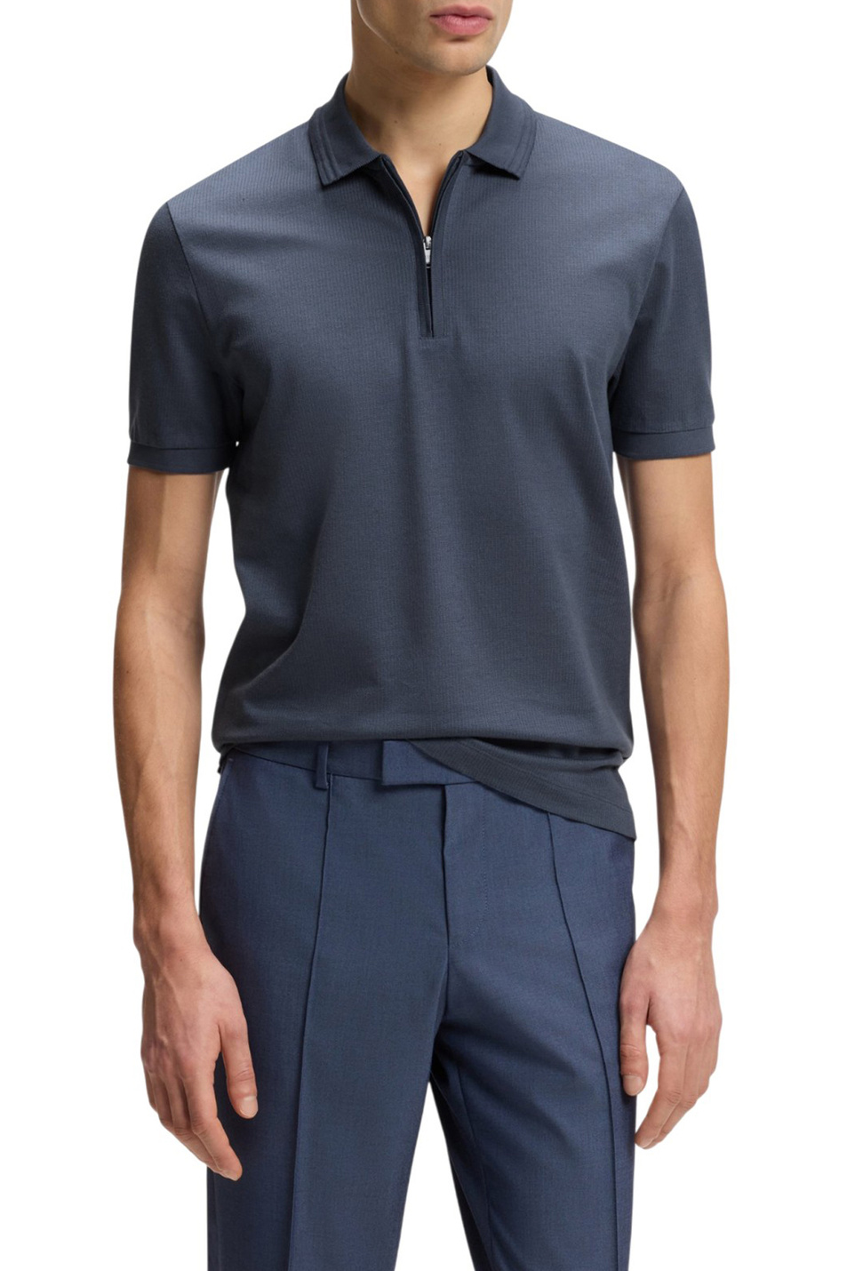 Мужской BOSS Поло Paras на молнии (цвет ), артикул 50554614 | Фото 3