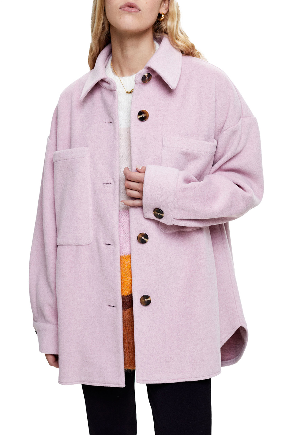Женский Parfois Пальто с нагрудными карманами (цвет ), артикул 204154 | Фото 3