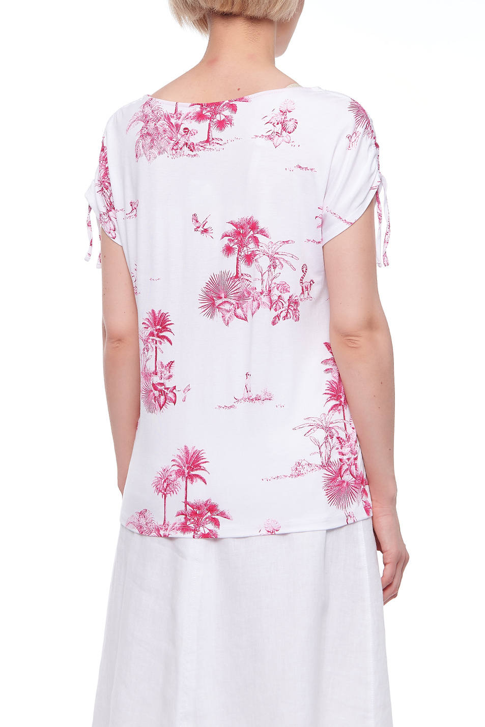 Женский Gerry Weber Футболка из вискозы с принтом (цвет ), артикул 270174-44080 | Фото 6