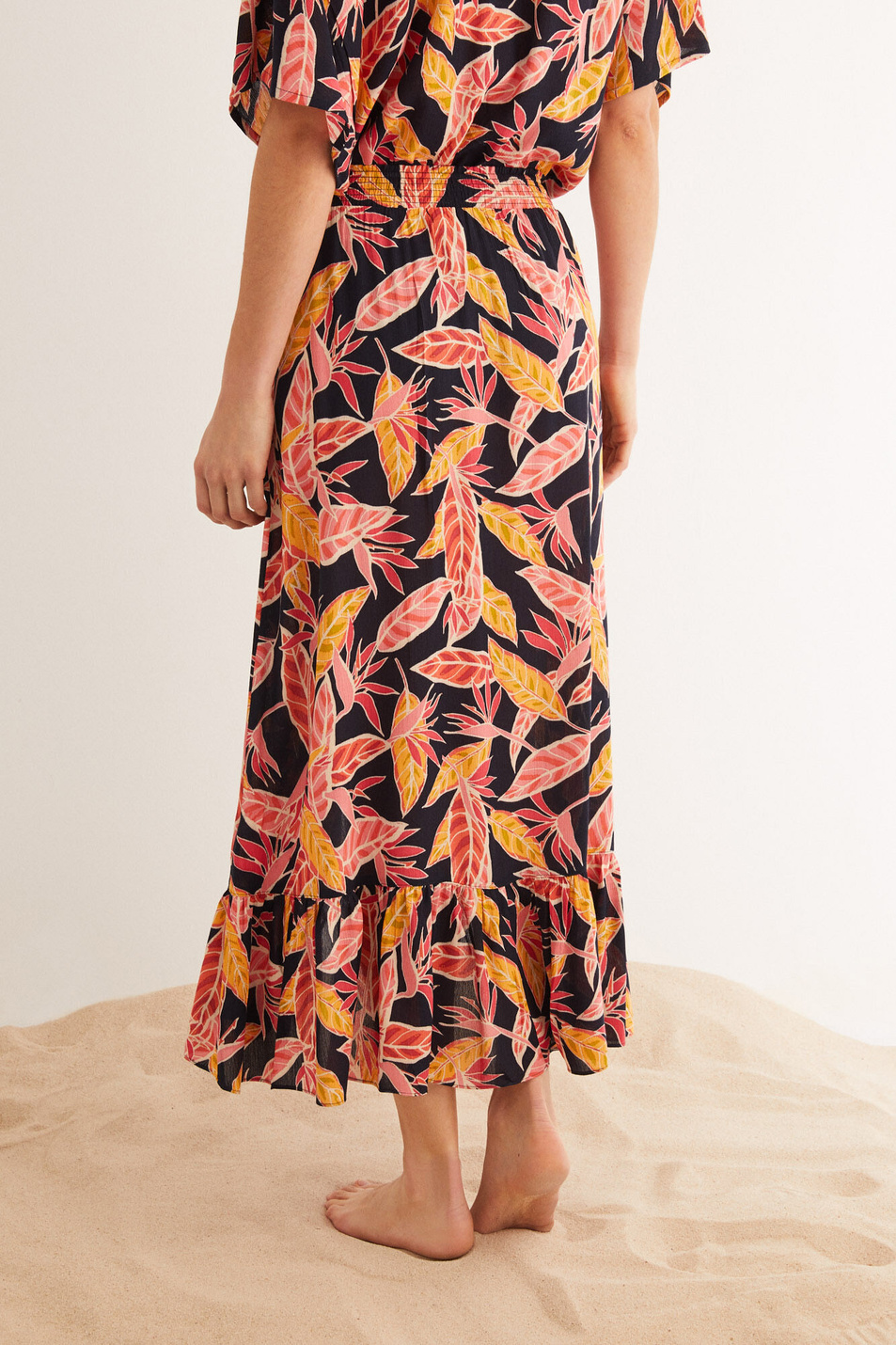 Женский Women'secret Длинная юбка с тропическим принтом (цвет ), артикул 5547814 | Фото 3