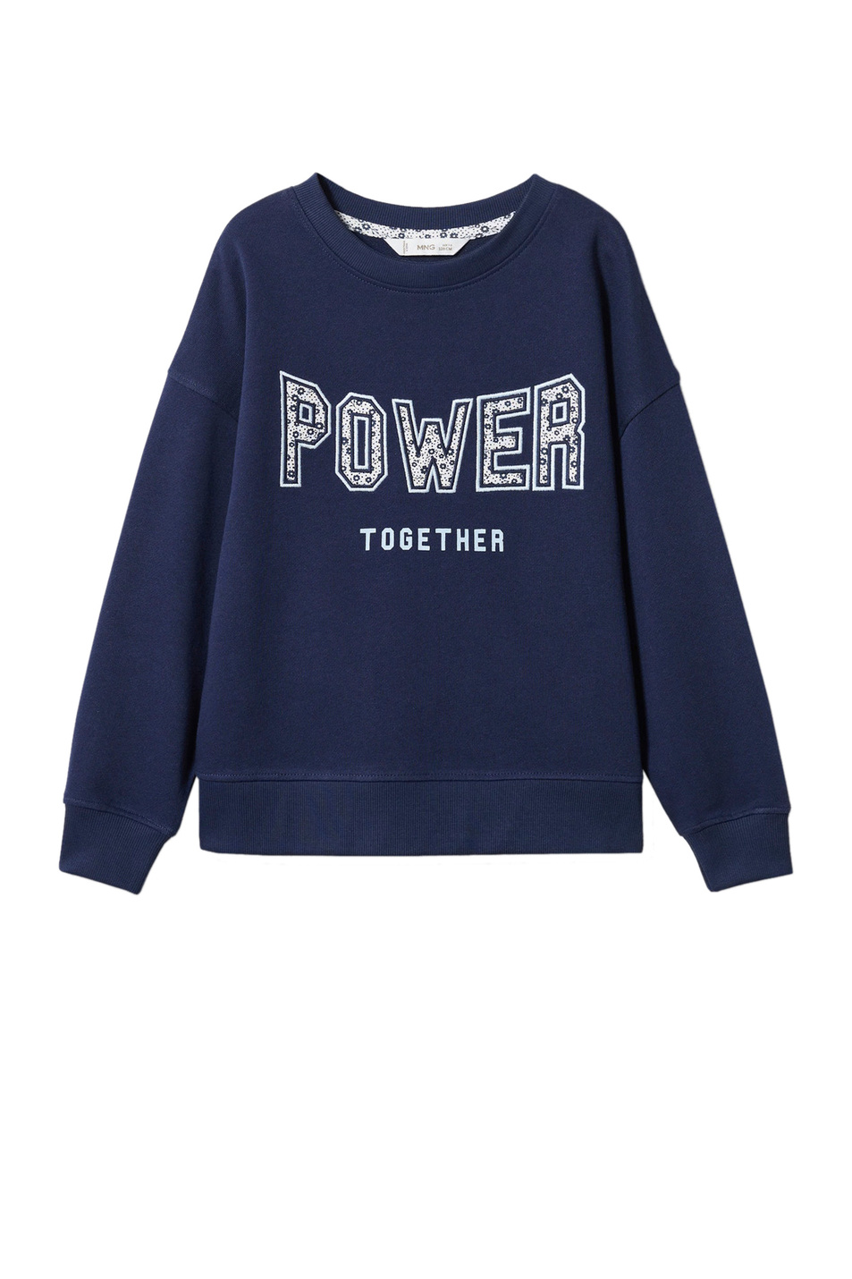 Девочкам Mango Kids Толстовка POWER из натурального хлопка с принтом (цвет ), артикул 47084023 | Фото 1