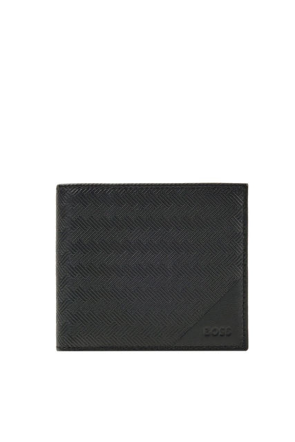 Набор из натуральной кожи (портмоне, брелок для ключей)|Основной цвет:Черный|Артикул:50481523 | Фото 2