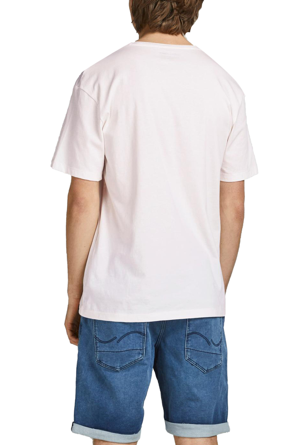Мужской Jack & Jones Футболка с тропическим акварельным принтом (цвет ), артикул 12188956 | Фото 4