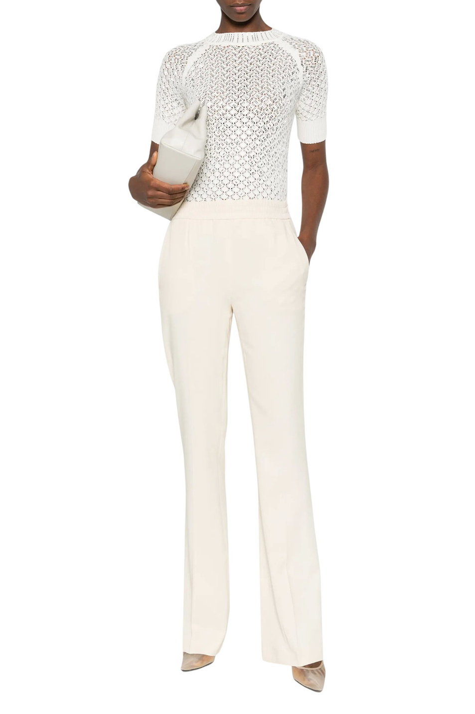 Женский ERMANNO SCERVINO Джемпер с отделкой стразами (цвет ), артикул D485L317CTYLE | Фото 2