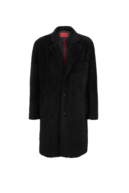 Пальто с прорезными карманами|Основной цвет:Черный|Артикул:50484427 | Фото 1