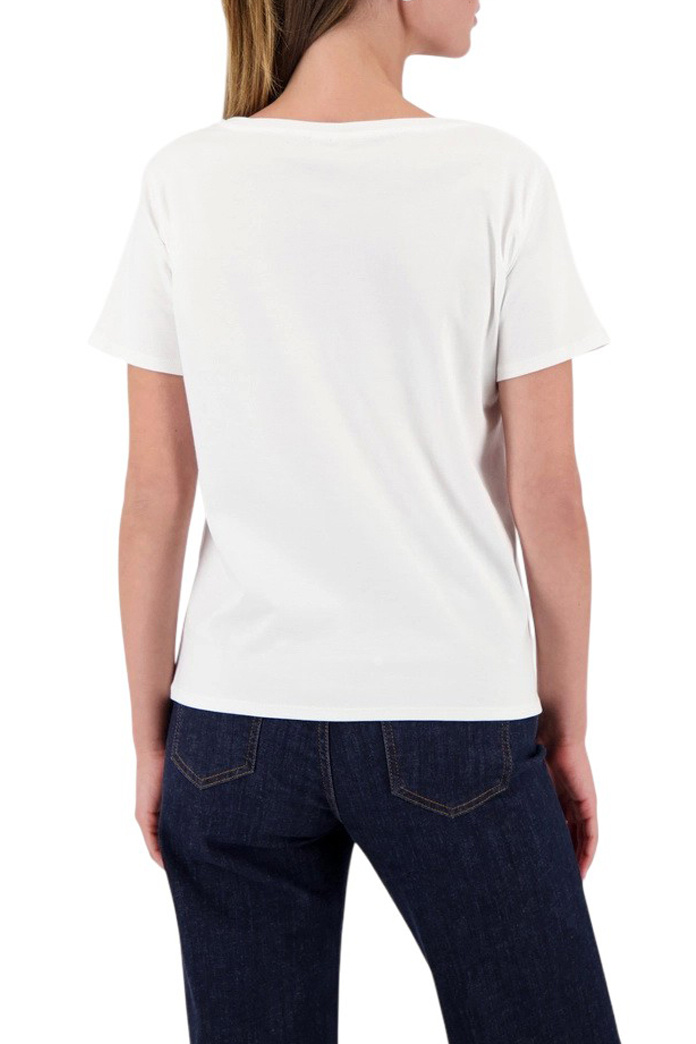 Женский Monari Футболка из хлопка с принтом (цвет ), артикул 410206 | Фото 4