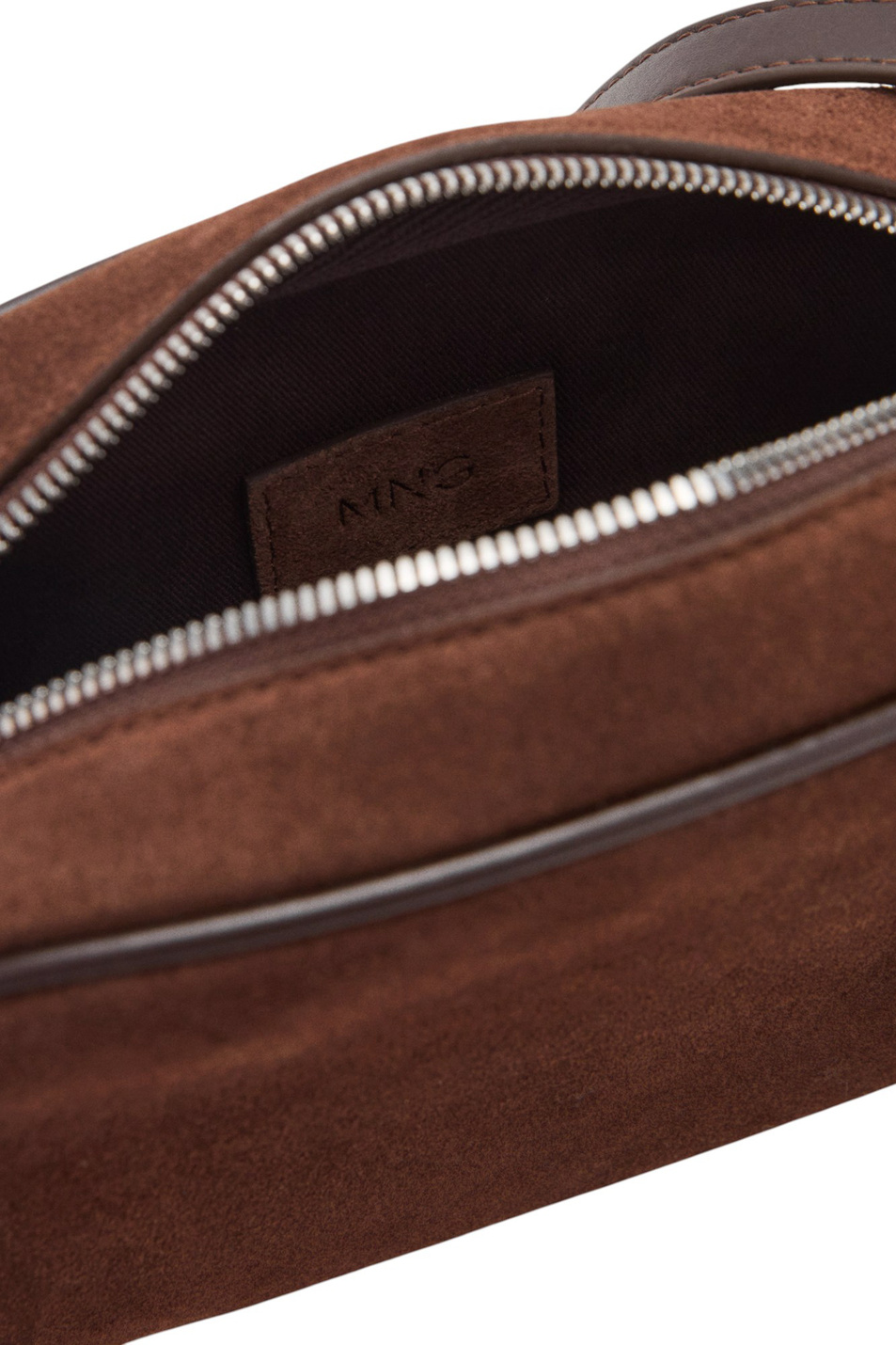 Сумка через плечо FES из натуральной замши|Основной цвет:Коричневый Женский Mango Сумка через плечо FES из натуральной замши (цвет ), артикул 17004447 | Фото 4