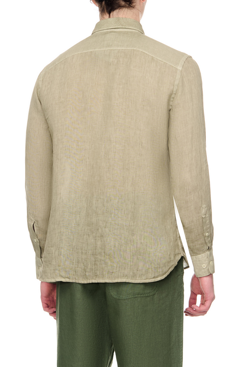 Мужской 120% Lino Рубашка из чистого льна (цвет ), артикул Y0M13110000115S00 | Фото 4
