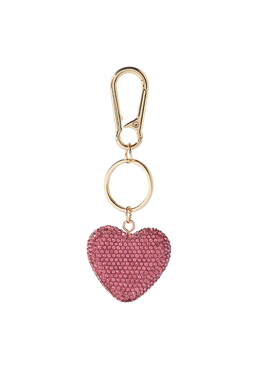 Брелок для ключей в виде сердца|Основной цвет:Розовый|Артикул:204972 | Фото 1