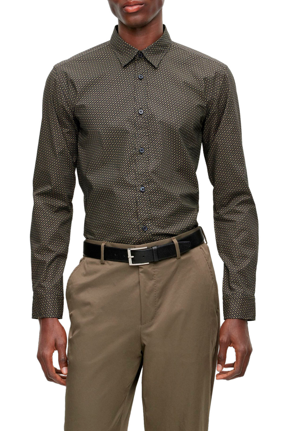 Мужской BOSS Рубашка из эластичного хлопка (цвет ), артикул 50497058 | Фото 3