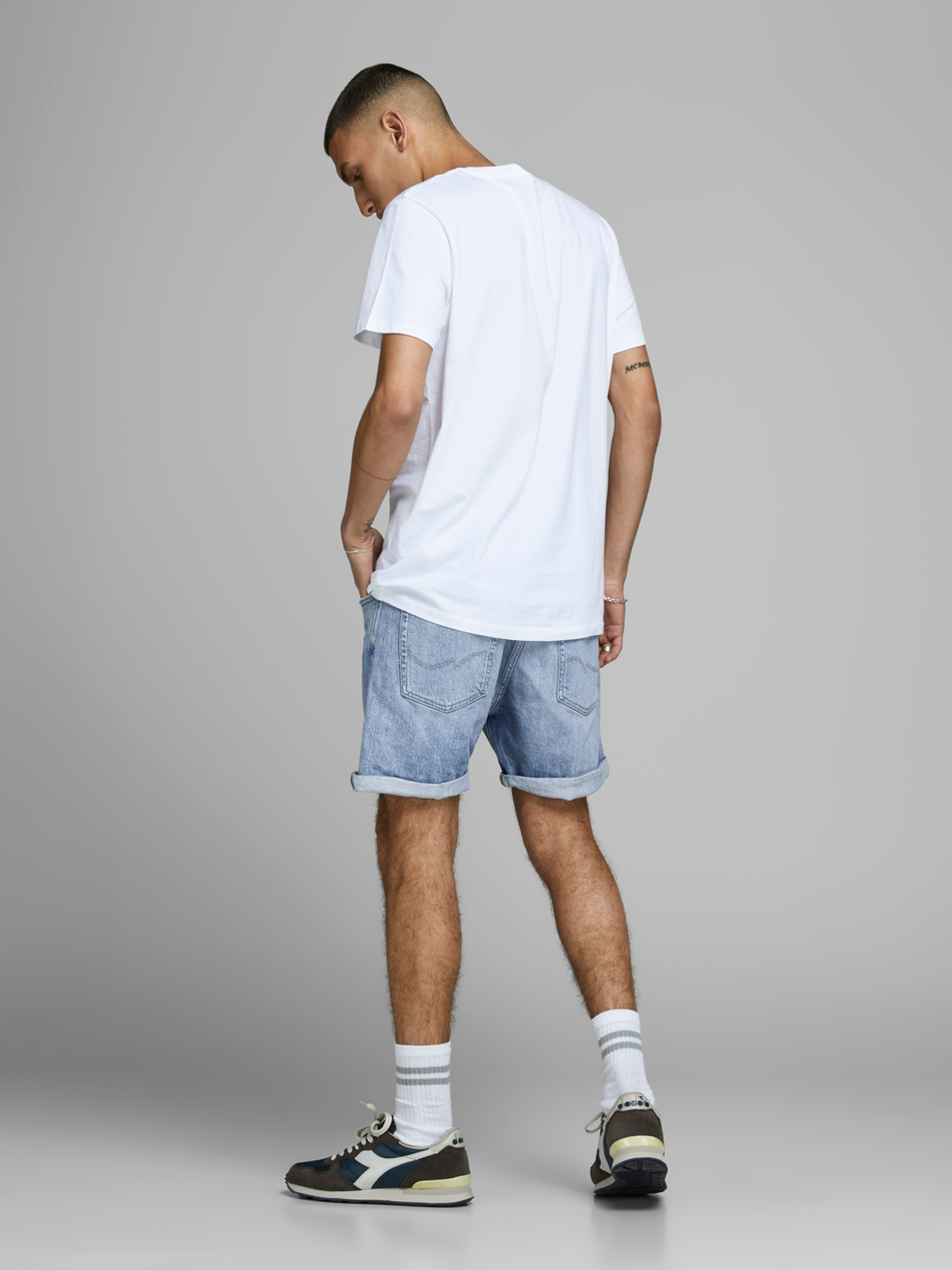 Мужской Jack & Jones Джинсовые шорты CHRIS ORIGINAL (цвет ), артикул 12168445 | Фото 5