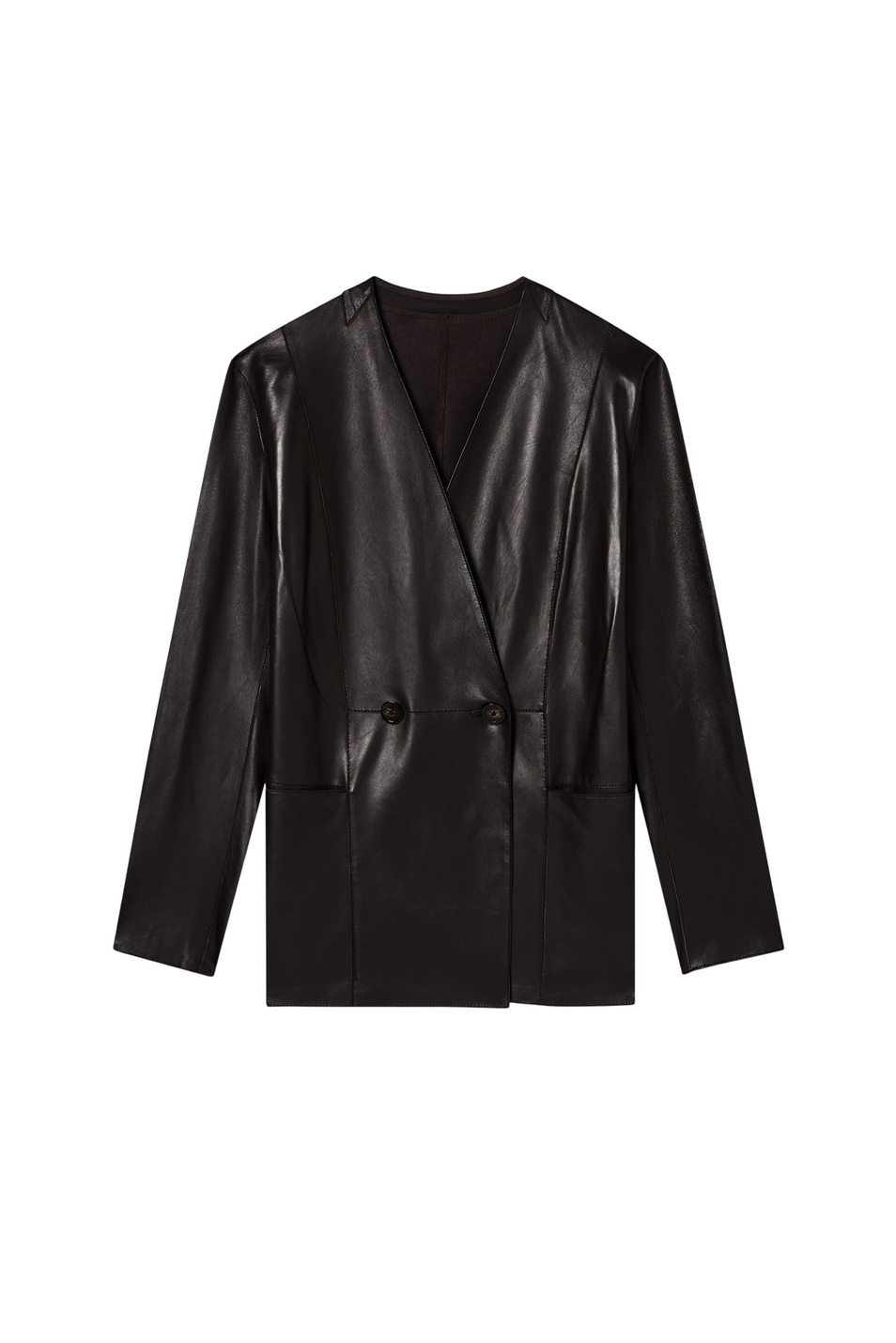 Женский Emporio Armani Жакет из натуральной кожи (цвет ), артикул EW004096-AF23957 | Фото 1