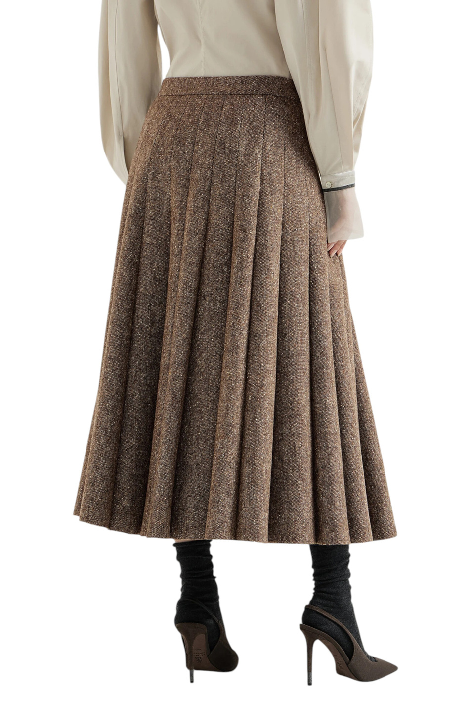 Женский Brunello Cucinelli Юбка из смесовой шерсти (цвет ), артикул MD002G4092 | Фото 4
