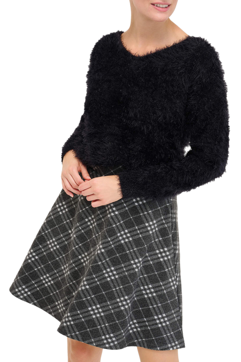 Женский Orsay Пушистый  пуловер с V-образным вырезом (цвет ), артикул 507356 | Фото 2