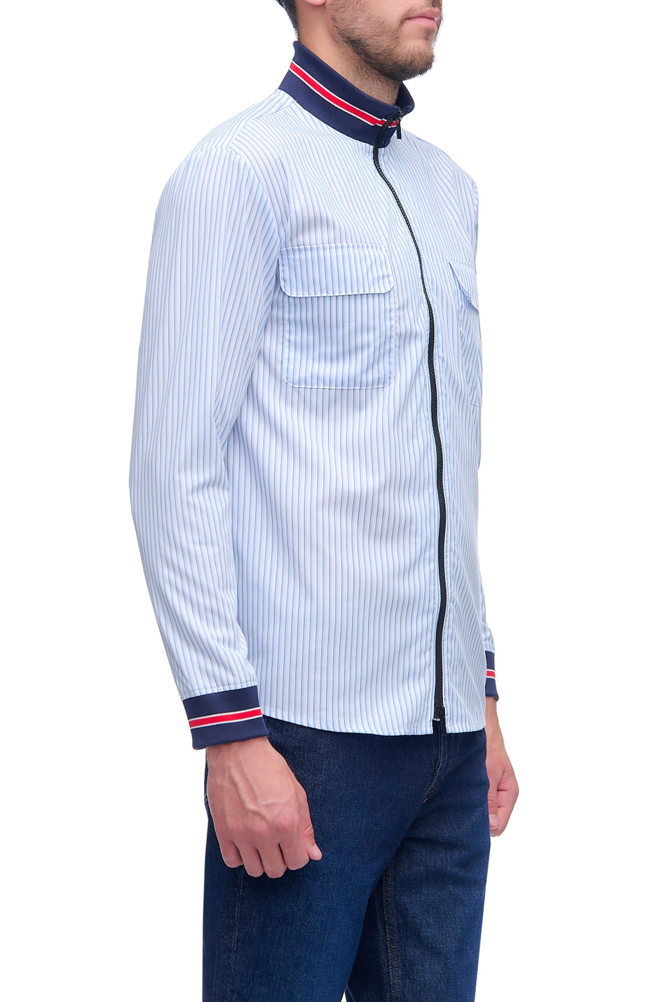 Мужской HUGO Рубашка на молнии с эластичными манжетами и воротником (цвет ), артикул 50459017 | Фото 3