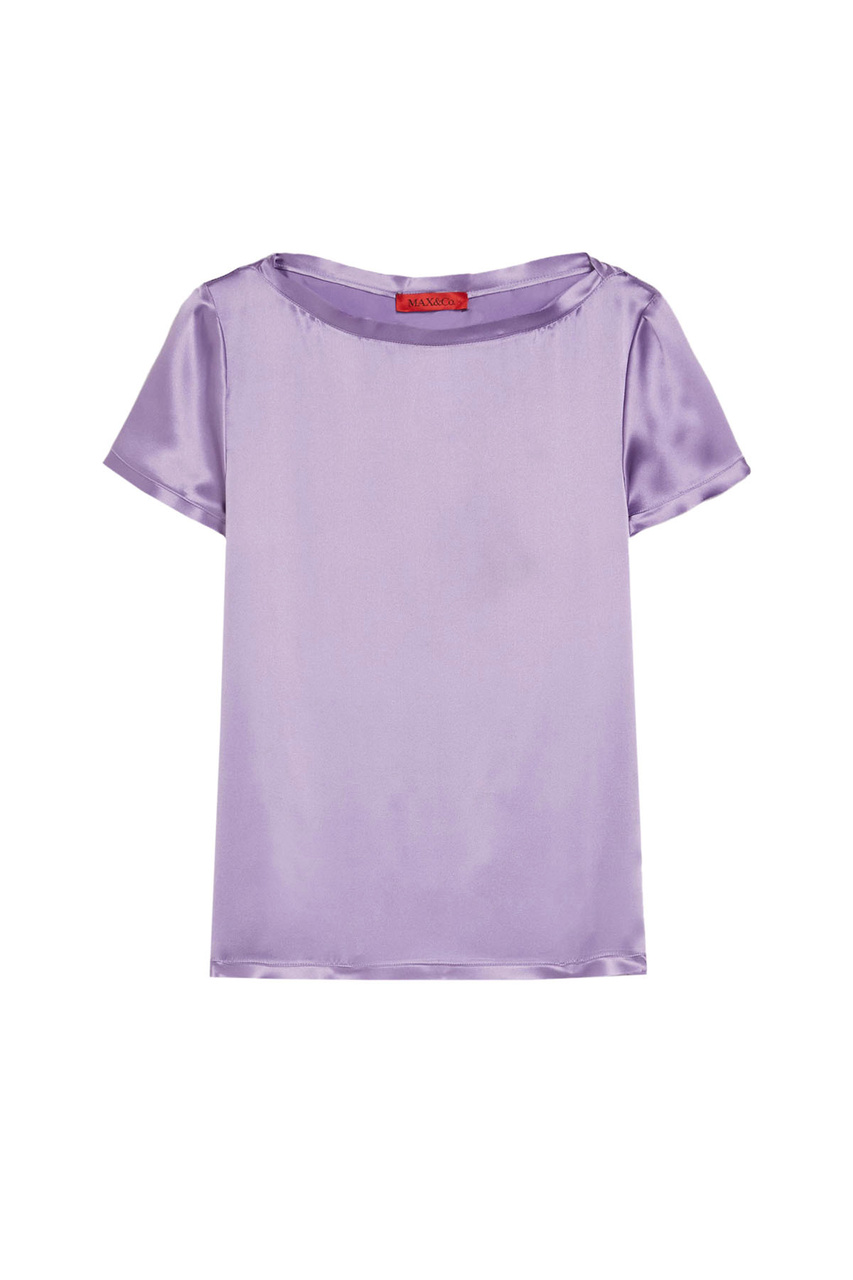 Блузка LIRICO из натурального шелка|Основной цвет:Лиловый|Артикул:2416111084 | Фото 1