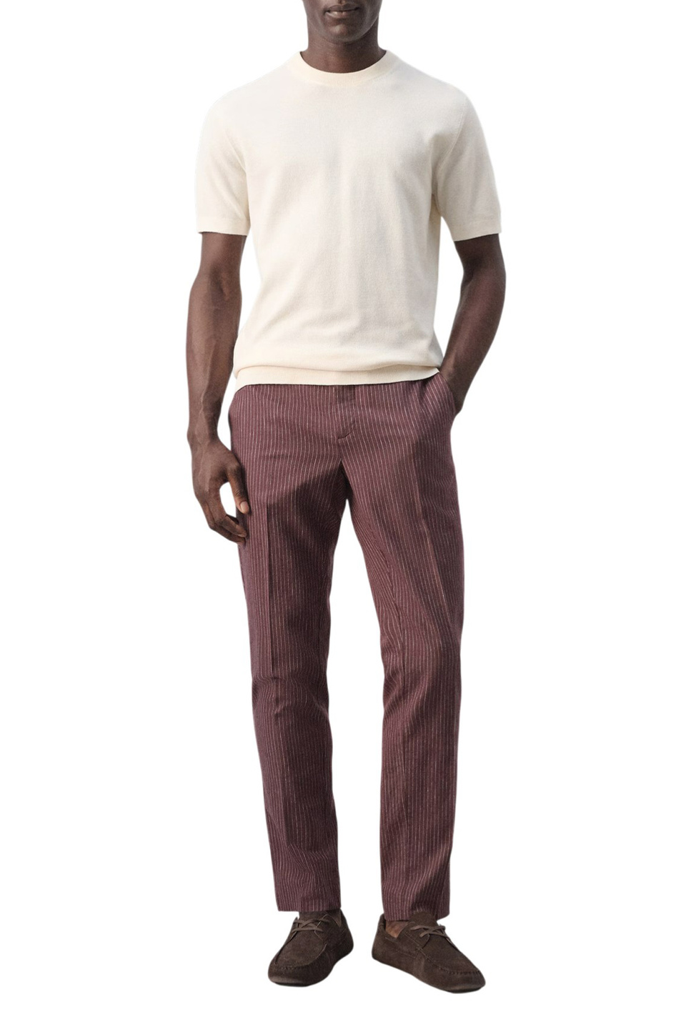 Мужской Mango Man Футболка ANDREW из смесового хлопка (цвет ), артикул 27095938 | Фото 2