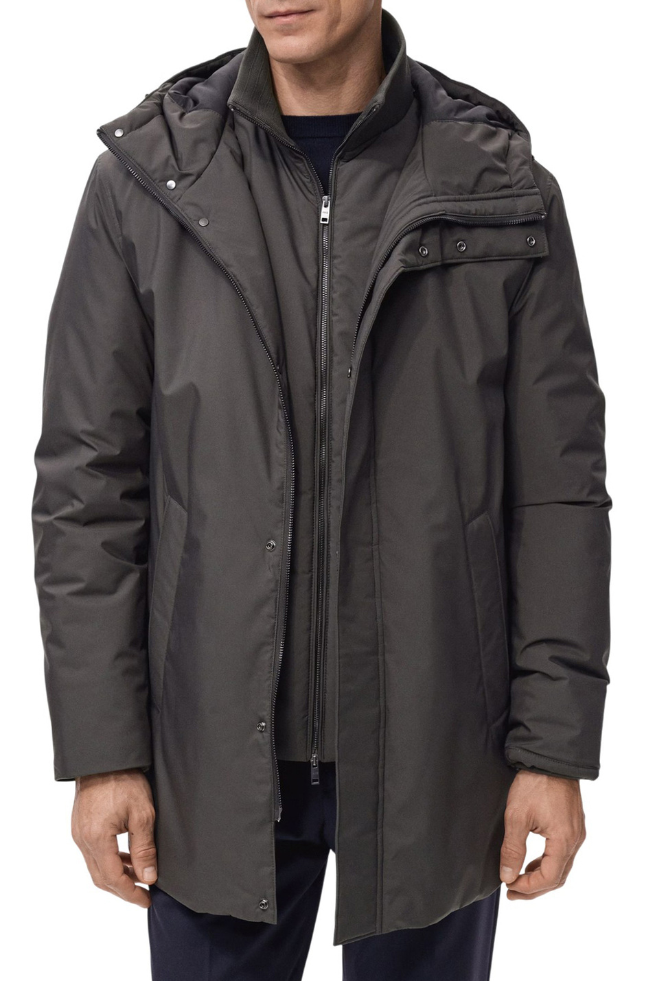 Мужской Mango Man Парка BEN с капюшоном (цвет ), артикул 27091171 | Фото 3