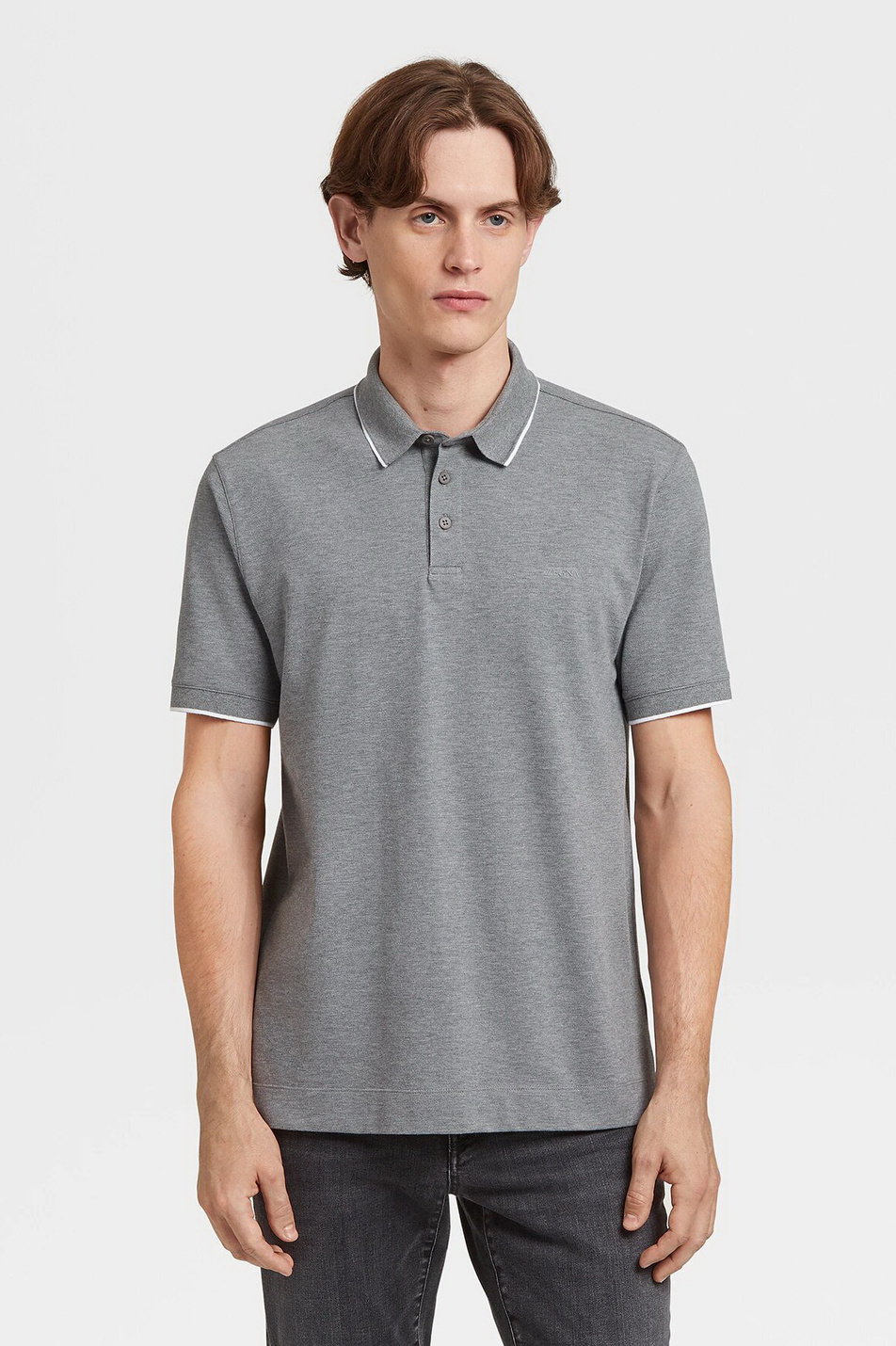 Мужской Zegna Футболка поло из эластичного хлопка (цвет ), артикул VU360-ZZ661-K96 | Фото 1