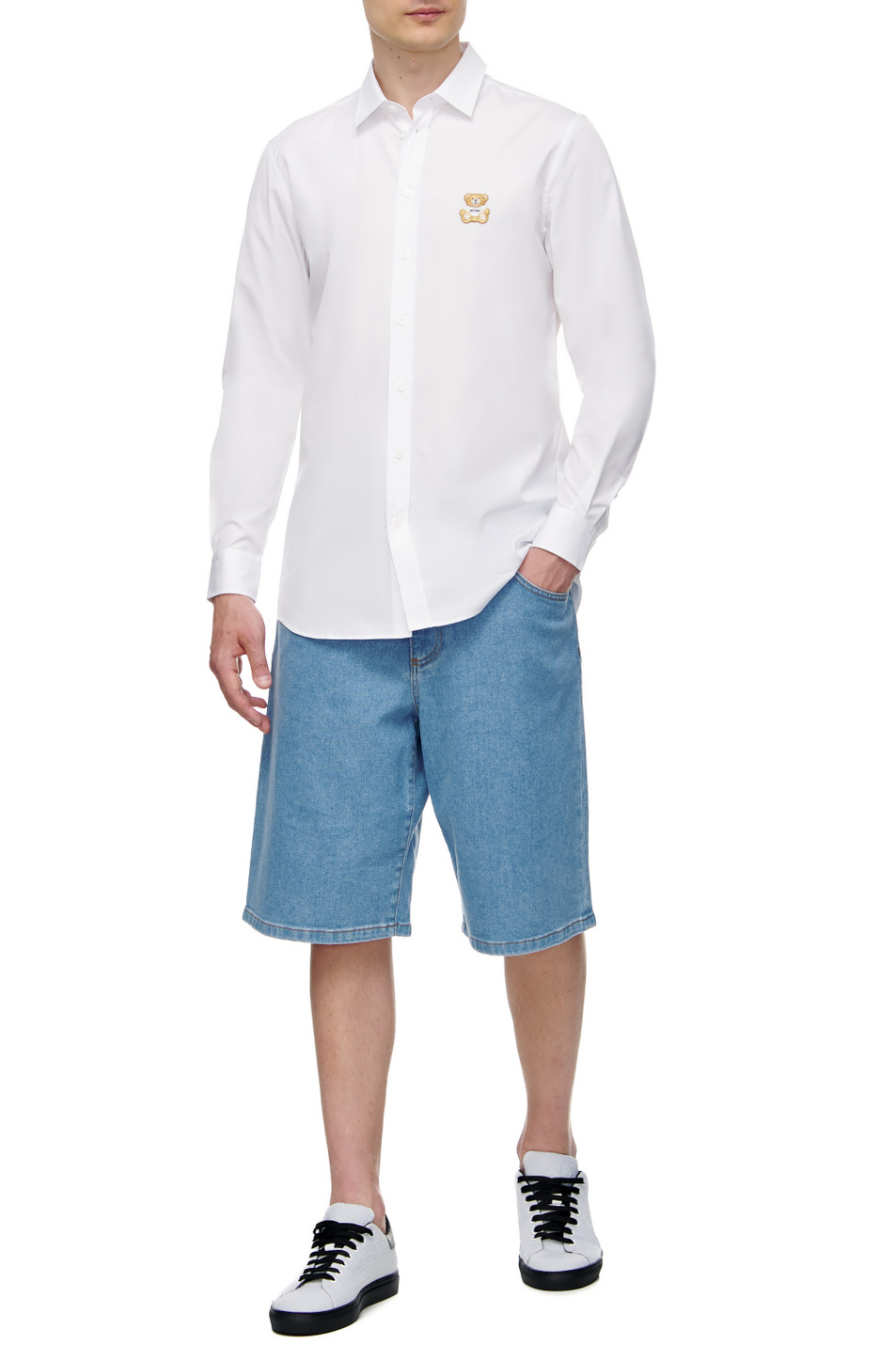 Мужской Moschino Рубашка из натурального хлопка (цвет ), артикул A0221-7035 | Фото 2