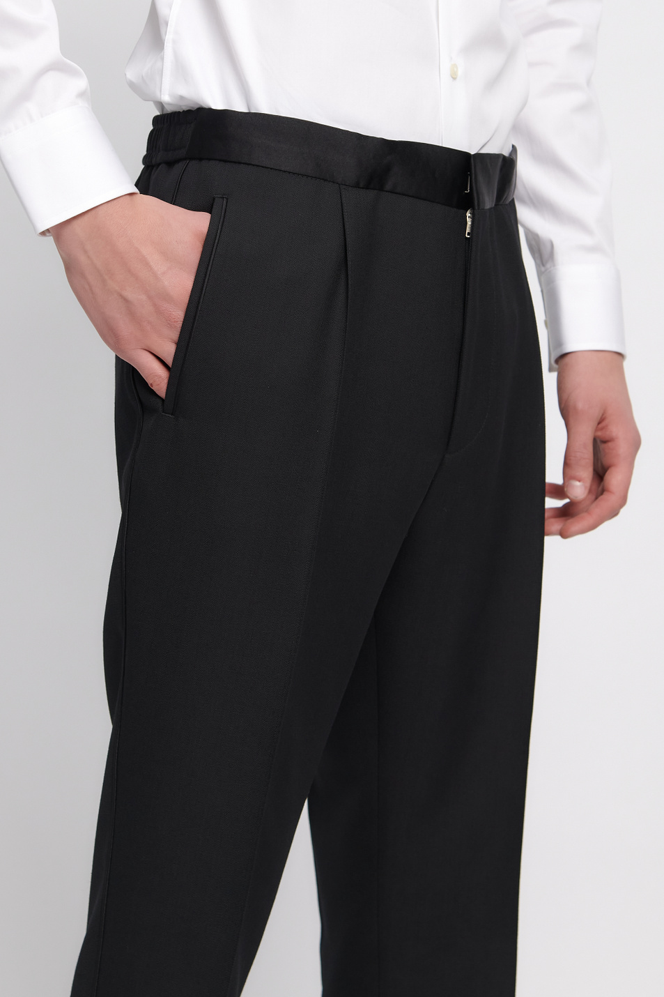 Мужской BOSS Зауженные брюки Peyson из смесовой шерсти (цвет ), артикул 50445874 | Фото 5