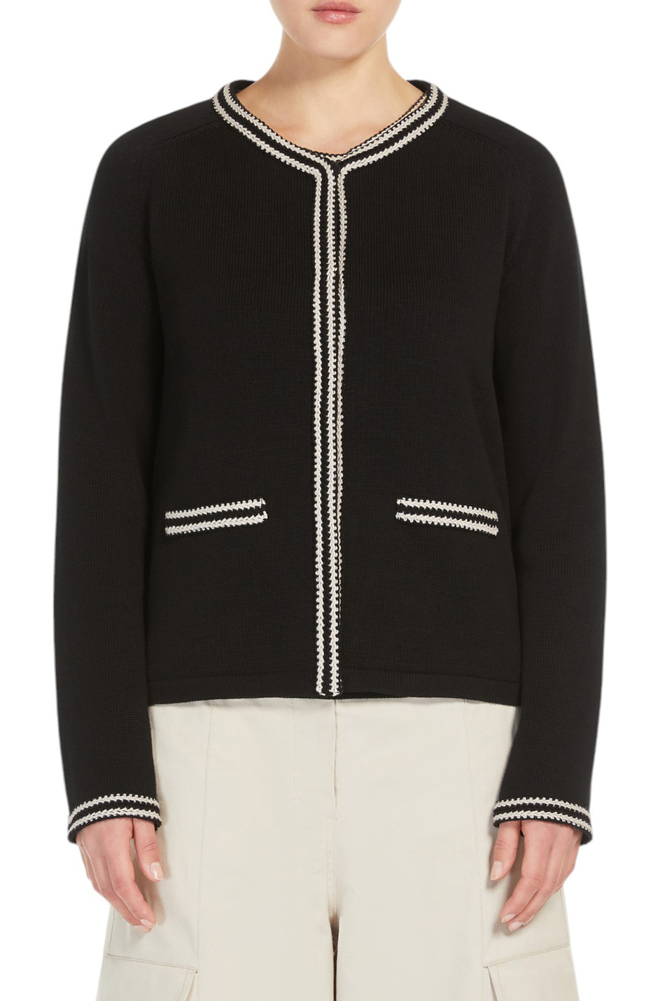 Женский Max Mara Кардиган ZENOBIA из хлопка (цвет ), артикул 2519341051 | Фото 3