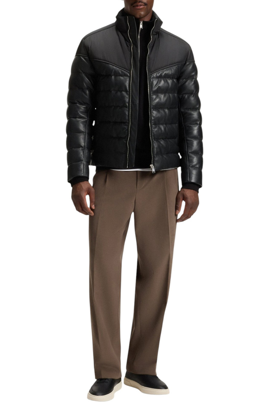 Мужской BOSS Куртка Mersino1 стеганая с кожаной отделкой (цвет ), артикул 50547672 | Фото 2