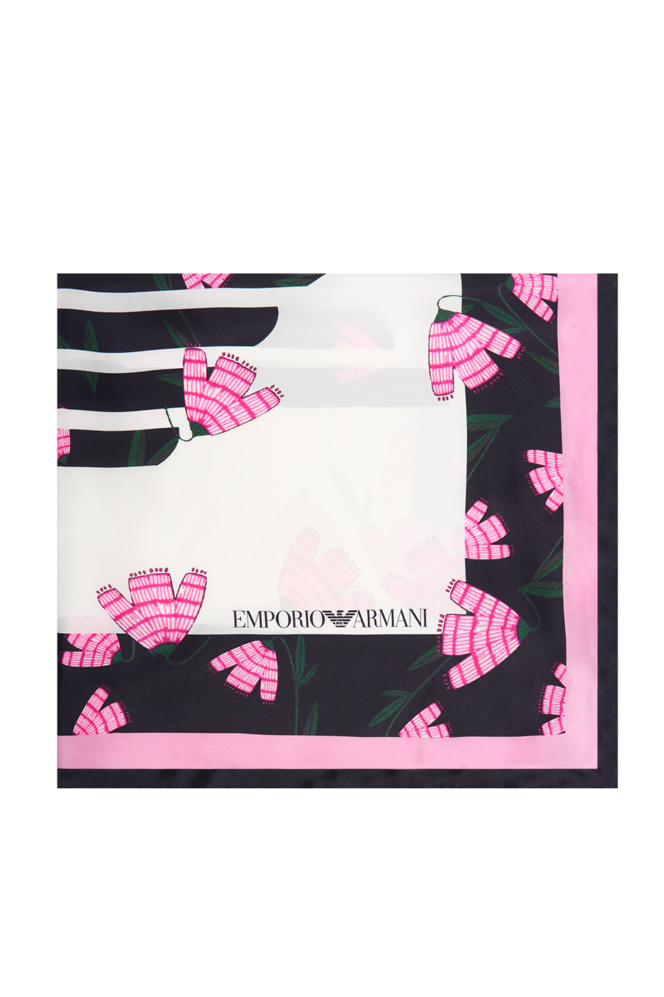 Женский Emporio Armani Платок из натурального шелка с принтом (цвет ), артикул 635302-3F305 | Фото 1