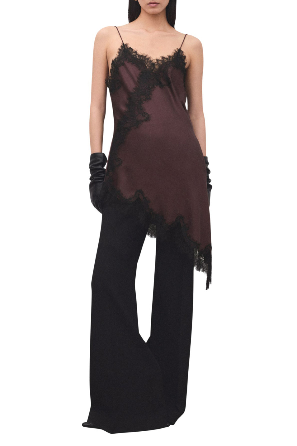 Женский Mango Топ PEARL с кружевом (цвет ), артикул 27081326 | Фото 2