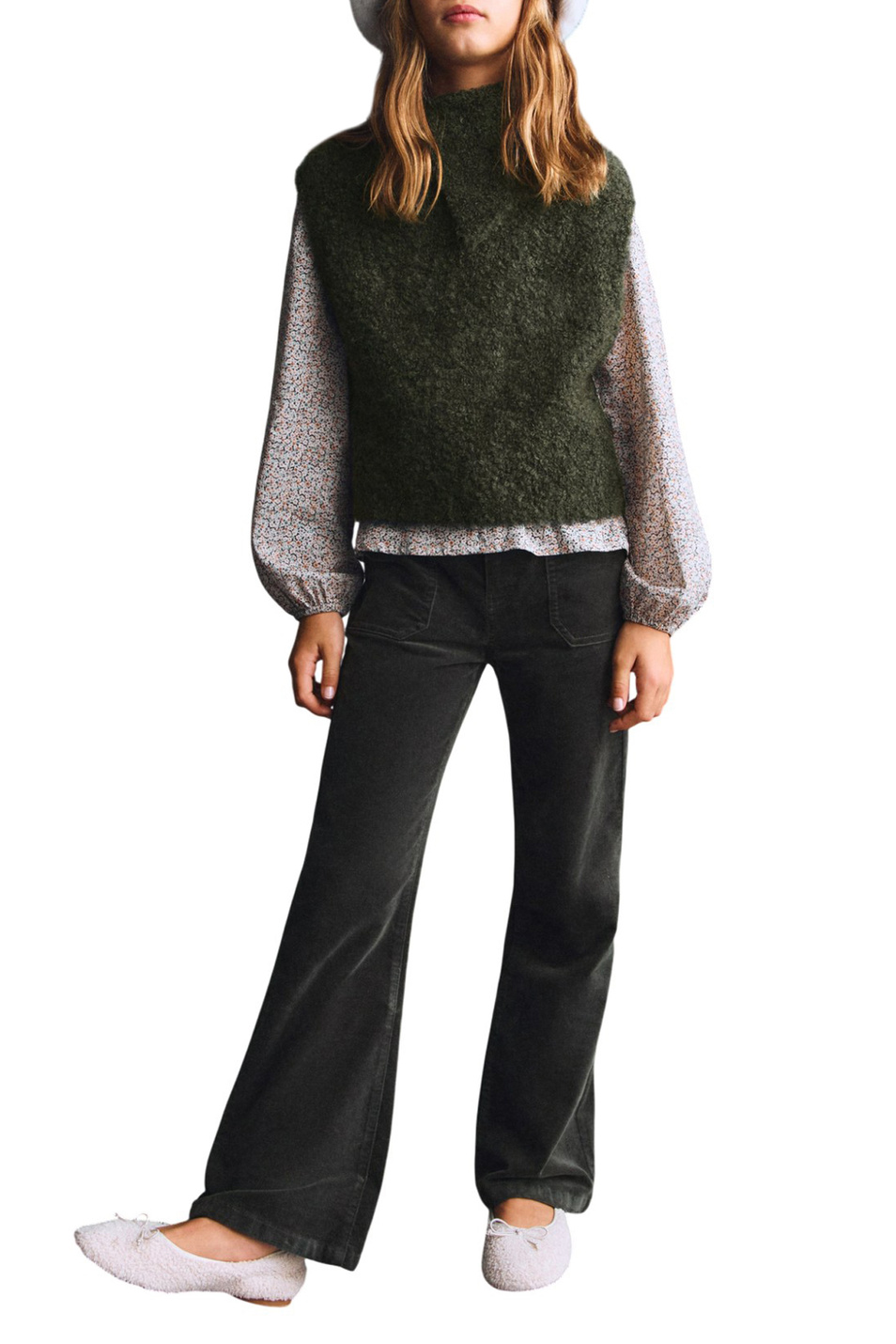 Девочкам Mango Kids Брюки VELVE расклешенные (цвет ), артикул 17067888 | Фото 3